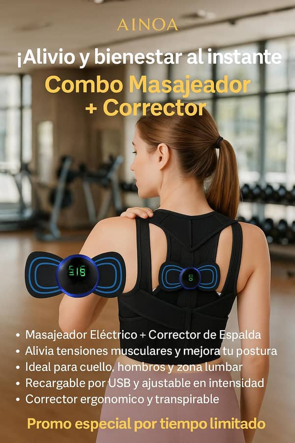 Corrector Postura + Masajeador